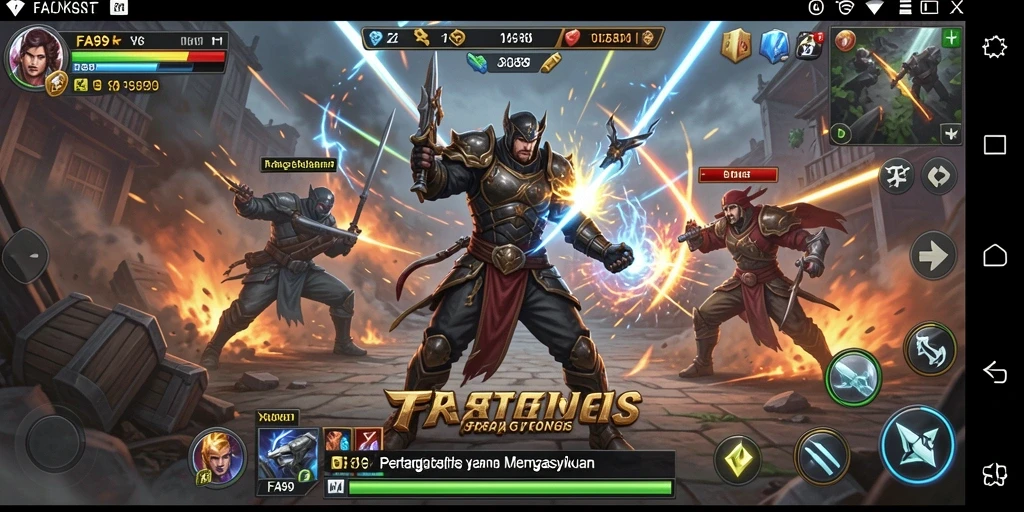 Tampilan menarik dari gameplay FA99 yang penuh strategi.