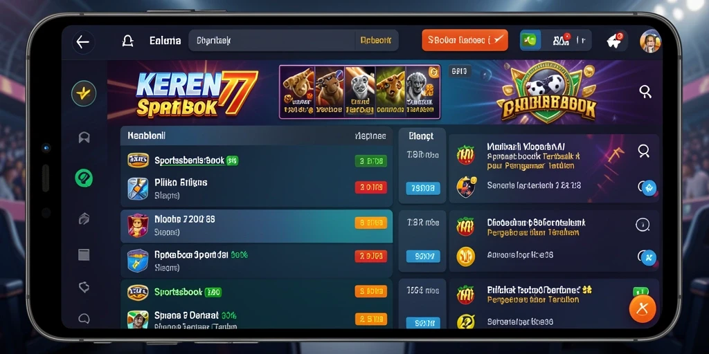 Tampilan screenshot dari gameplay Sportsbook KEREN77 yang menarik.