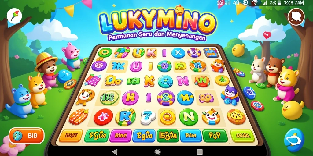Tampilan gameplay LUKYMINO yang seru dan menarik dalam permainan Bingo.