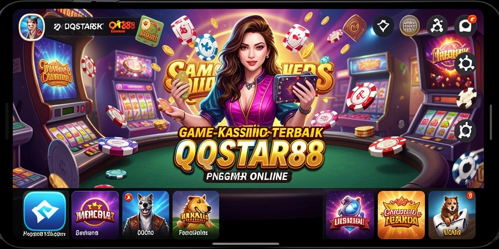 Tampilan gameplay QQSTAR88 yang menarik dan interaktif.