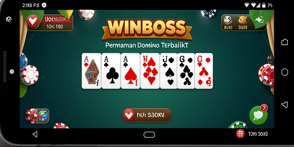Gameplay seru WINBOSS yang menampilkan strategi Domino.