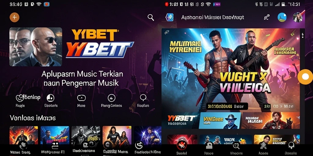 Screenshot utama YYBET menampilkan pengguna menikmati pengalaman musik yang interaktif.